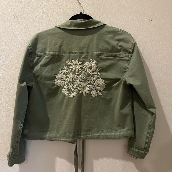 Ella Moss jacket with drawstring waist and beautiful embroidery on back - Picture 2 of 6